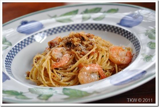 Shrimp & Pancetta Spaghetti