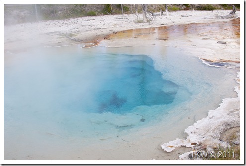 Blue pool at Yellowstone