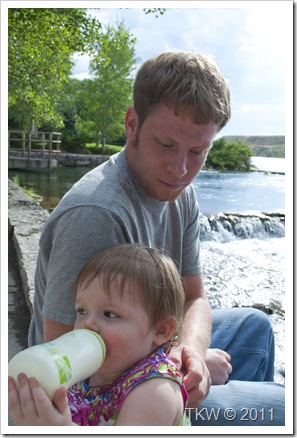 Dan and Taqylor at Giant Springs