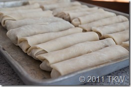 5 Spiced Egg Roll - all rolled