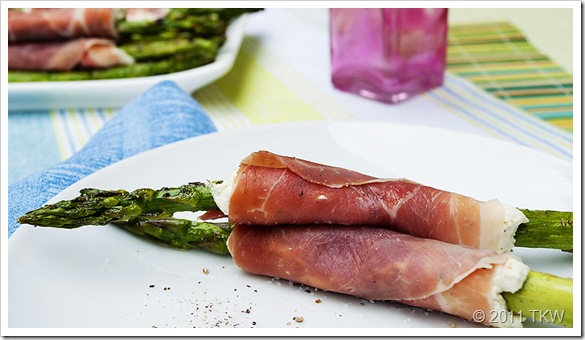 Asparagus, proscuitto and Boursin-1