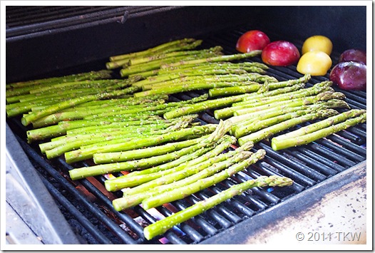 Asparagus, proscuitto and Boursin on Grill