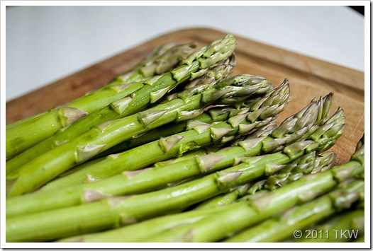 Asparagus, proscuitto and Boursin