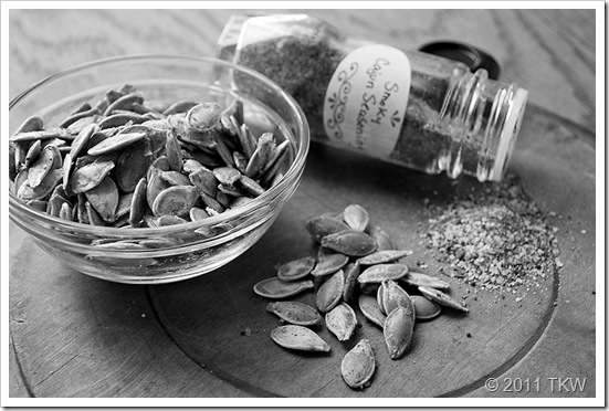 Cajun Spiced Pumpking seeds_110111_0049 BW