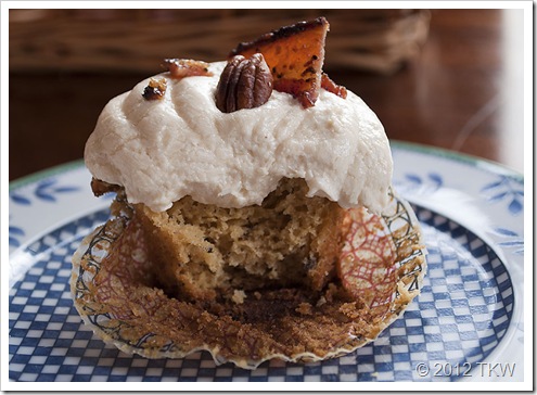 Maple Rum Pecan Cupcakes with Candied Bacon_012812_0064