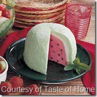 Watermelon Bombe from Taste of Home