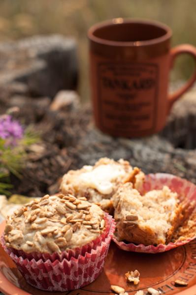 FreshPeach and Sunflower seed muffins thekitchenwitchblog.com.jpg