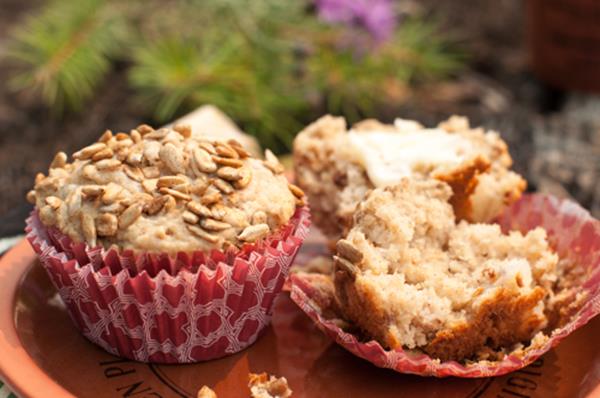 FreshPeach and Sunflower seed muffins thekitchenwitchblog.com.jpg