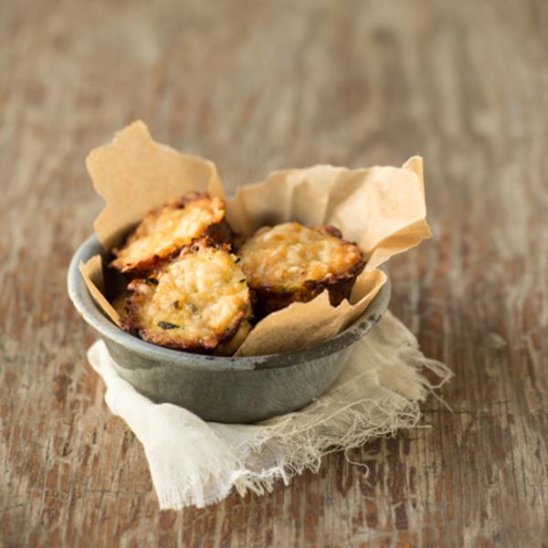 Roasted Garlic Zucchini Tots www.thekitchenwitchblog.com