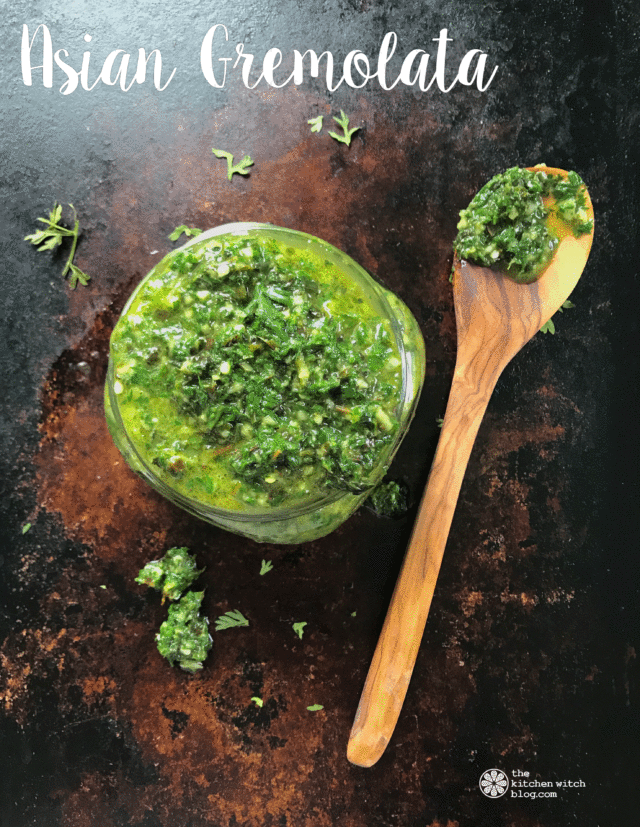 Asian Gremolata by the Kitchen Witch Blog
