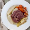 Corned Beef, charcuterie, game, venison, cabbage, carrots, corning, corned venison recipe, potatoes, holiday, St. Patrick's Day