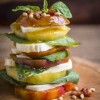 tomatoes, mozzarella, insalata caprese, basil, pesto, garlic, pine nuts, Pancetta, heirloom, photography. tips, food, recipe, styling