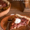 Smashed Rhubarb and Strawberry Tart